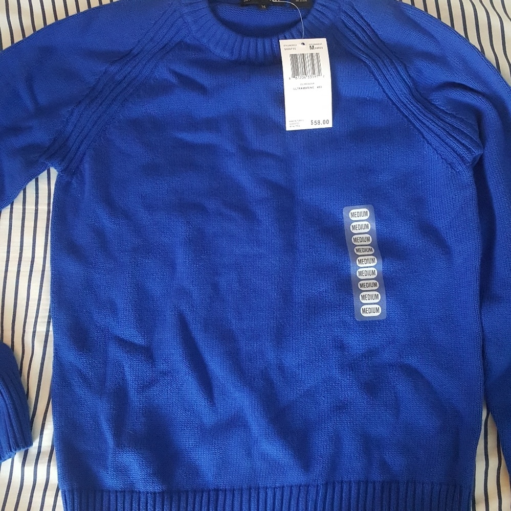 Royal Blue Pullover Crewneck Sweater NWT